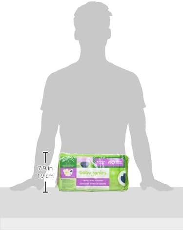 Babyganics Size 1 Diapers, 160 count, Absorbent, Breathable, Triple Dry Protection