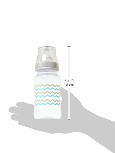 2 Piece Wide Bottle Elephant Zigzag - Teal/Grey
