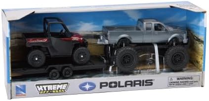 NewRay 4 4 New-Ray Toys X Pick up Truck and Polaris Ranger (Vehicle Colors May Vary)
