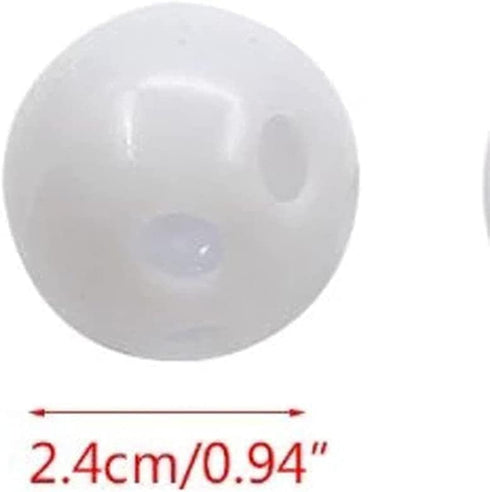 10Pcs White Rattle Balls Inserts for Rattle Box, Noise Maker for Animal Puppet Doll Baby Pet