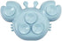 PandaEar 2 Pack Silicone Suction Plates for Baby, Divided Toddler Plate with 2 Spoons for Self Feeding (Crab & Bee -
