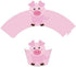 CC HOME 24 pcs Farm Animal Cupcake Wrappers for Baby Shower, Birthday Party, Wedding Decorations