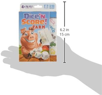 R&R Games Dice N' Score, Farm Family Game for Fun Family Gatherings