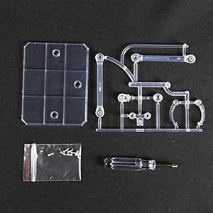 POMER Action Figure Stand, 5 Pcs Transparent Assembly Display Holder Base Model Support Stand Compatible with 6"