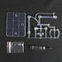 POMER Action Figure Stand, 5 Pcs Transparent Assembly Display Holder Base Model Support Stand Compatible with 6"