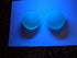 DSJUGGLING Clear UV Acrylic Juggling Ball - 76mm (Approx. 3 inch), Glowing Blue Under UV Space