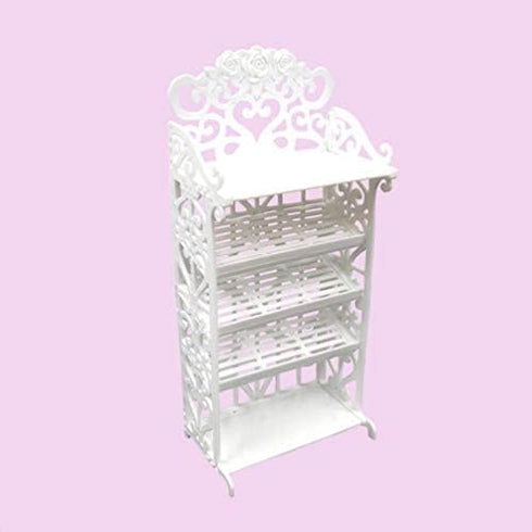 NUOBESTY Doll Shoes Rack, Miniature Dollhouse Furniture for Girl Doll Playset Accessories