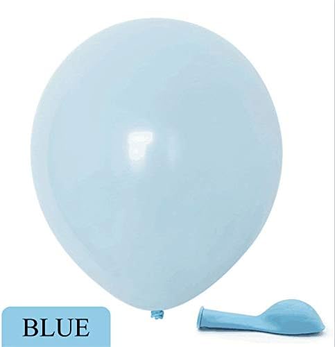 50pcs 12 inch Pastel Blue Latex Balloons for Baby Shower Helium Balloons, Blue Birthday Balloon