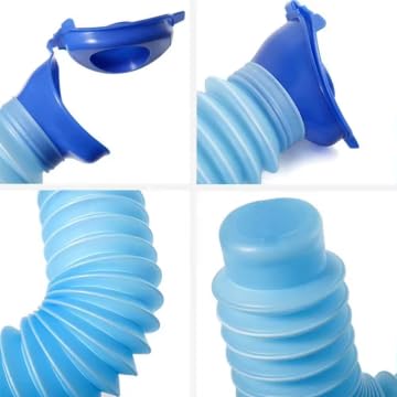 Generic 750ml, Adjustable Emergency Urinal Portable Toilet for Car, Portable Mini Outdoor Camping Travel Shrinkable