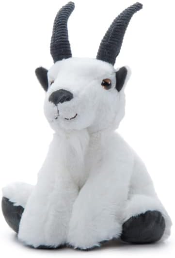 The Petting Zoo Mountain Goat Plush Toy, 9 Inches, Wild Onez Wildlife Animals, Gifts for Kids