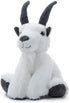 The Petting Zoo Mountain Goat Plush Toy, 9 Inches, Wild Onez Wildlife Animals, Gifts for Kids