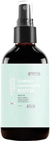 Enerlife Comfrey Essential Newborn Baby Oil (Calm Itch, Reduce Scratching, Flakes, Dry Skin)