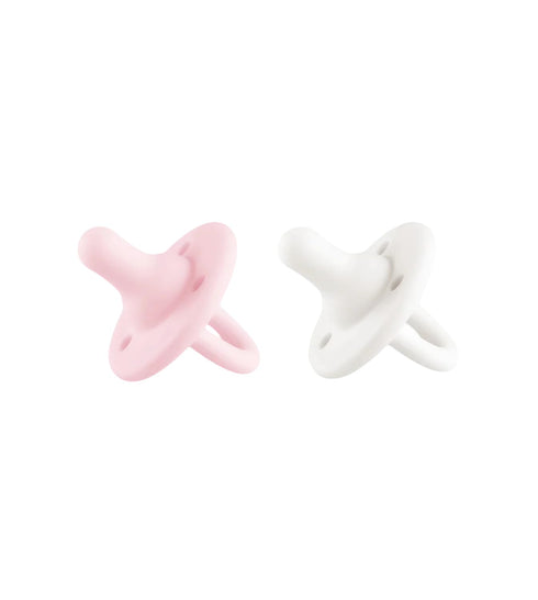 Lee Lee + Me Lee Lee and Me Newborn Pacifier 2-Pack - Powder & Blush -