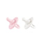Lee Lee + Me Lee Lee and Me Newborn Pacifier 2-Pack - Powder & Blush -