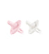 Lee Lee + Me Lee Lee and Me Newborn Pacifier 2-Pack - Powder & Blush -
