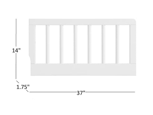Oxford Baby Essentials Mini Crib to Toddler Bed Guard Rail Conversion Kit, White