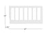 Oxford Baby Essentials Mini Crib to Toddler Bed Guard Rail Conversion Kit, White