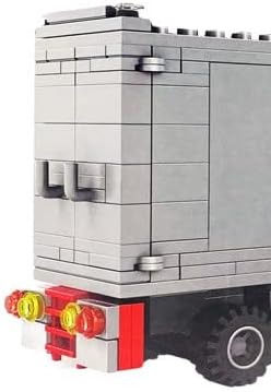 Set 231mm General Jim's Black Semi Truck Building Blocks Highly Detailed Model - Realistic Black Cab, Gray and Yellow