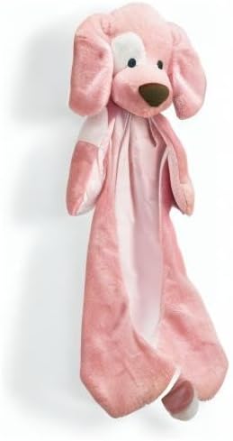 15 GUND Baby Spunky The Dog Huggybuddy Stuffed Animal with Built-in Baby Blanket, Pink