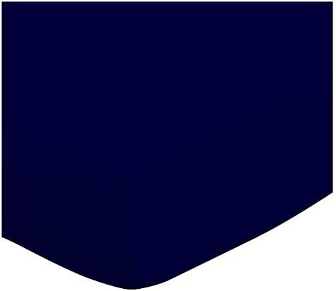 SHEETWORLD.COM 100% 28 52, SheetWorld Cotton Jersey Fitted Crib Toddler Sheet x Solid Navy, Made in USA