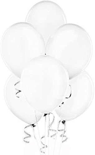 PMU Balloons 11 Inch Party-Tex Pearl, White, 25 Count Package