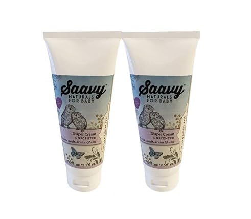 2 PACK-Saavy Naturals Baby Diaper Cream | Organic Diaper Rash Ointment for