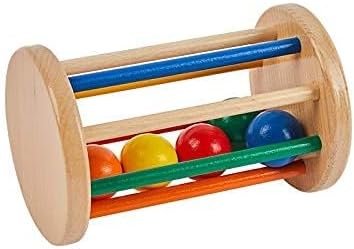 Tiger Montessori 6-12 Spinning Drum Toy Play Kit for Months Infant,Wooden Spinning Rainbow Baby Toys, Learning
