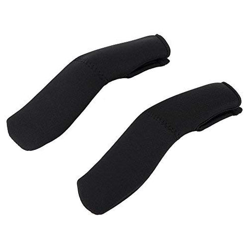 2Pcs Baby Stroller Armrest Cover, Removable Zipper Crossbar Elastic Protector Sleeve, Black