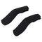 2Pcs Baby Stroller Armrest Cover, Removable Zipper Crossbar Elastic Protector Sleeve, Black