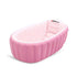 SuperLi Inflatable Baby Bathtub, Kid Infant Toddler Infant Newborn Inflatable Foldable Shower Pool (Pink)