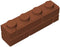 Classic Bulk Brick Block, Masonry Profile Bricks Wall Blocks Parts, 100 Pcs Coffee 1x4 Masonry Profile Brick, Compatible with Lego Parts and Pieces 15533(Colour:Coffee)