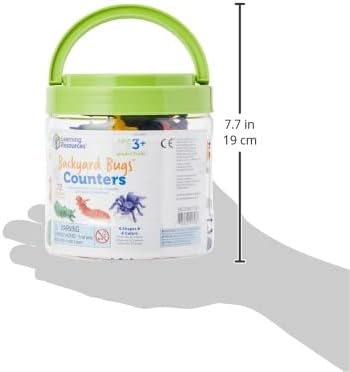 Learning Resources in The Garden Critter Counters, 72 Pieces, Ages 3+ Toddler Learning Toys