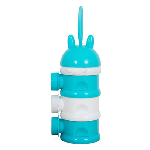 Vikye Baby Formula Dispenser, Multi-Level Milk Powder Container Travel Snack Dispenser with Side Switch Design