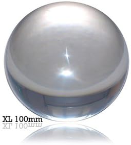 Clear Acrylic Contact Juggling Ball 4" - 100mm, Great for Beginners, Isolations, Body Rolls, and Head Balances