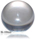 Clear Acrylic Contact Juggling Ball 4" - 100mm, Great for Beginners, Isolations, Body Rolls, and Head Balances