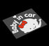 Baby in Car Sticker Decal by CM Wealth 2Packs - Cute Baby on Board Sign for Car Safety (Girl2)