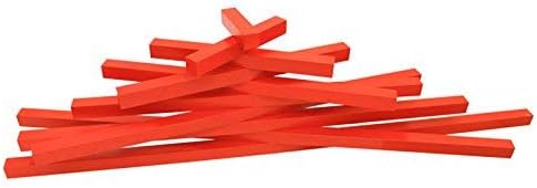 DANNI Montessori Children Wood Math Toys - Red Rods Length 5-50cm for Early Learning Educational Fun