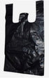 Pack 200 8" 13" 16" of - Black - Large Size - x x - Leak Proof Disposable Plastic Bags For Sanitary Pad, Adult Diaper
