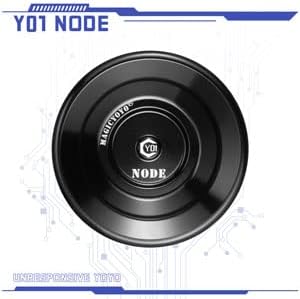 MAGICYOYO Professional Unresponsive Yoyo Y01 Node, Metal Aluminum Yo Yo for Advanced Players, Black