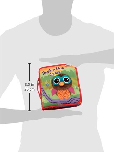 Lamaze Peek-A-Boo Forest Soft Baby Book, Clip-On Cloth Book for Sensory Play, 6 Months and Up