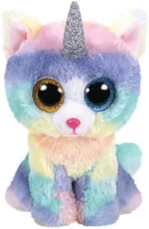Beanie Baby Heather unicorn Cat Stuffed Animal Plush (6inch)