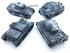 Kvvdi 4 Sets Upgrade 3D Puzzles Plastic Model Toy Tank Kit for Adults, Military Tiger Tank Model Collection