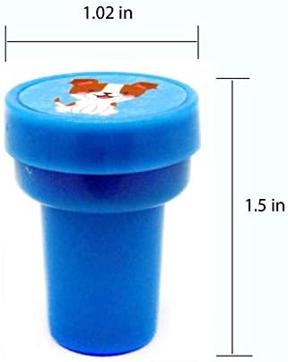 Tiny Mills 24 Pcs Assorted Dog and Puppies Stampers for Kids Self Ink Stamps, Puppy Party Favors
