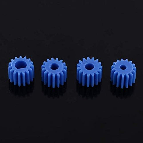 26pcs Set 2MM/2.3MM/3MM/3.17MM/4MM 130/180/280/370 Walfront Plastic Spindle Gear Motor Gear Assortment Kit for DIY