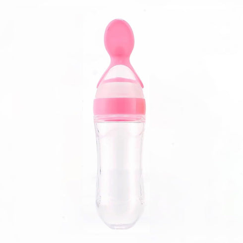 Generic Silicone Squeeze Feeding Spoons - Baby Food Maker & Feeder - Safe