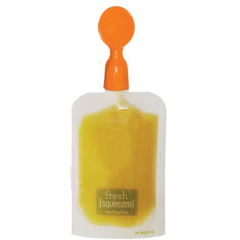 Infantino Couple a Spoons - Baby Food Pouch Toppers with Travel Case, No-Leak Spoons for Puree Food, 2-Pack