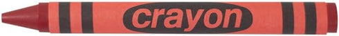 80 Count Lucky Art Red Crayons Bulk - Regular Size Single Color Crayon Refill, Non-Toxic Art Supplies for Teachers