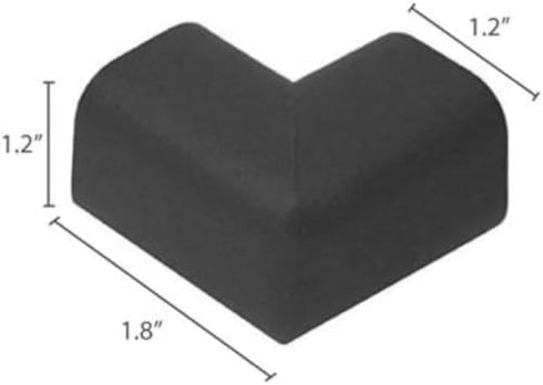 KidKusion Safety Corner Cushion, 4-Piece, Black, Child Proofing, Baby Proof Table Protector