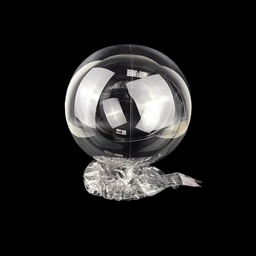 Clear Balloons, 18" Pre Stretched 15 Packs Big Stuffing Crystal Clear Bubble Bobo Balloons for Air or Helium