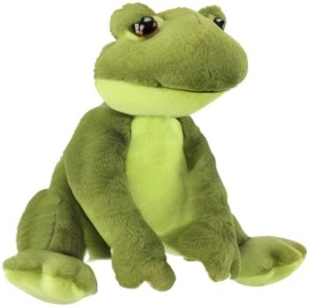 8.5" Bearington Ribbity Plush Frog Stuffed Animal - Realistic Soft Green Tree Body Frog Plushie with Beanbag Weight